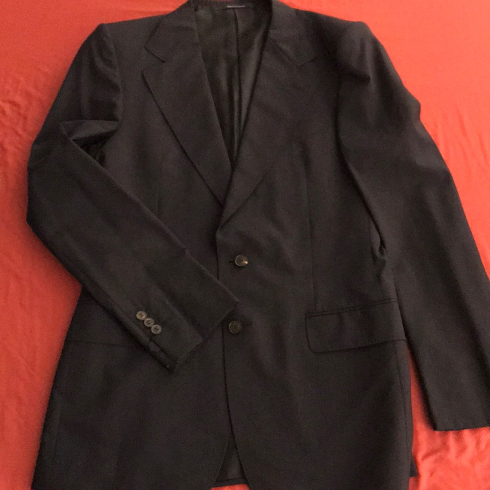 Yves Saint Laurent slim fit jacket, midnight blue
